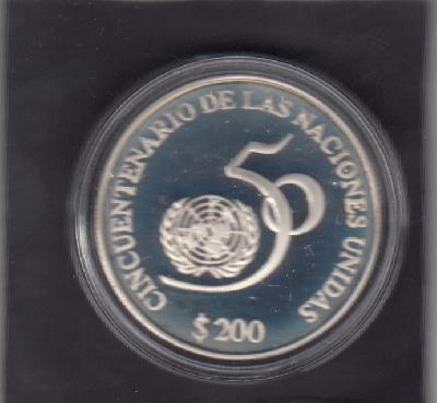 Beschrijving: 200 Pesos  50 Th. UNITED NATIONS